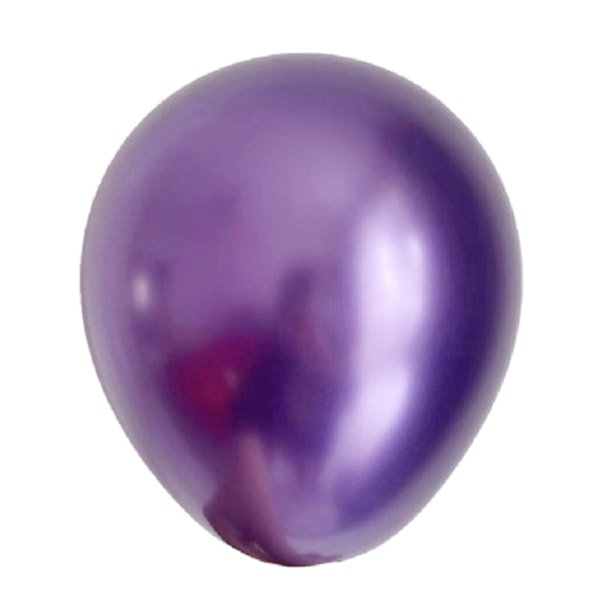 Metallic Lila Partyballonger Lila Partyballonger Krom Metallic Ljus Färg För Fotografering Bakgrund Partydekoration