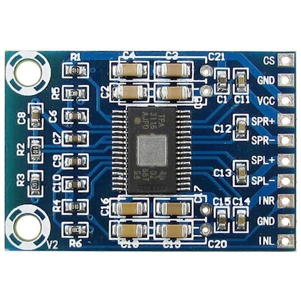 2 st TPA3116D2 Mini Digitalförstärkare DC12V-24V D-klass 50W+50W XH-M562 Förstärkare 50W Effekt