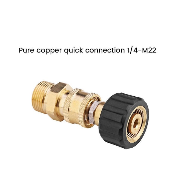 Adapterset för högtryckstvätt M22-14 mm Vridbar 1/4 Invändig Utvändig Gänga -I Kontakt