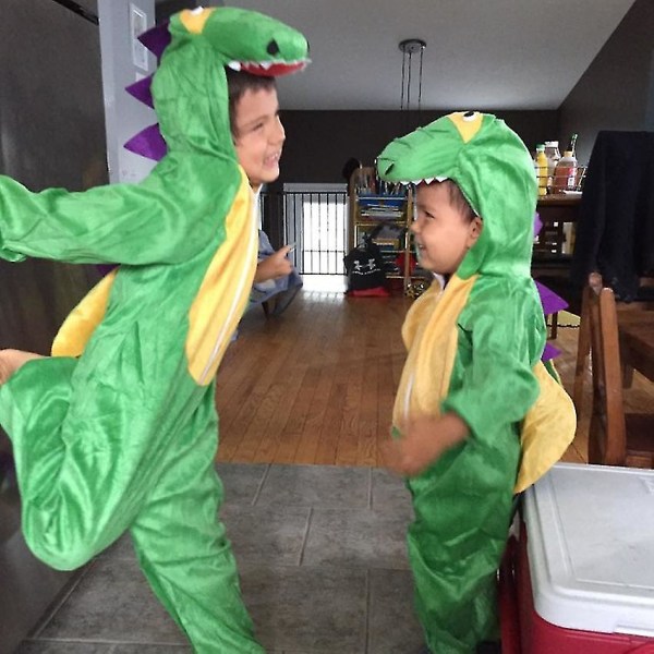 2022 Nye Børne Dinosaur Halloween Kostumer Til Børn Karneval Fest Jumpsuit Voksen Dyr Fløjl Dreng Scene Børnedags Gave 120CM