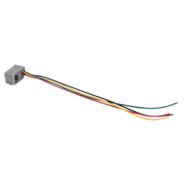 10 kpl 616E 4P4C RJ9 Naaraspuolinen puhelinliitinadapteri 4 johdolla 8cm