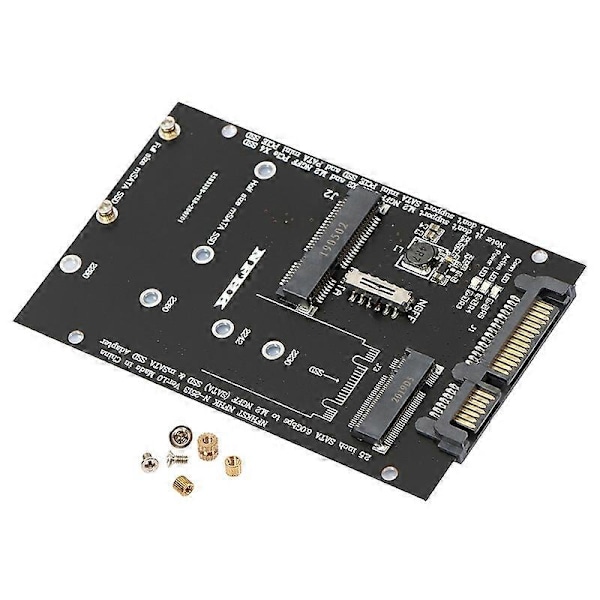 M.2 NGFF MSATA SSD - 2.5 tuuman SATA 3.0 -sovitin 2 in 1 -muunninkortti PC-kannettavalle