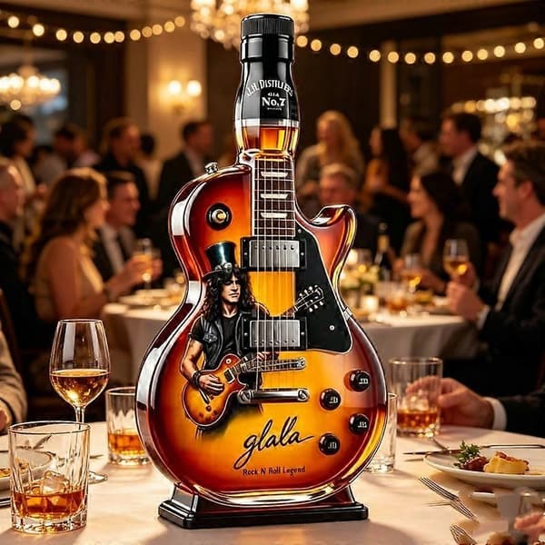 Ny prydnad Whiskeyflaska Gitarr Modellering Rödvinflaska Whiskeyflaska