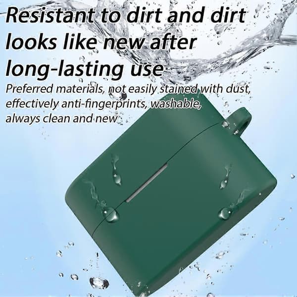 For Sony WF 1000XM6 Silicone Protective Case with Carabiner Grå