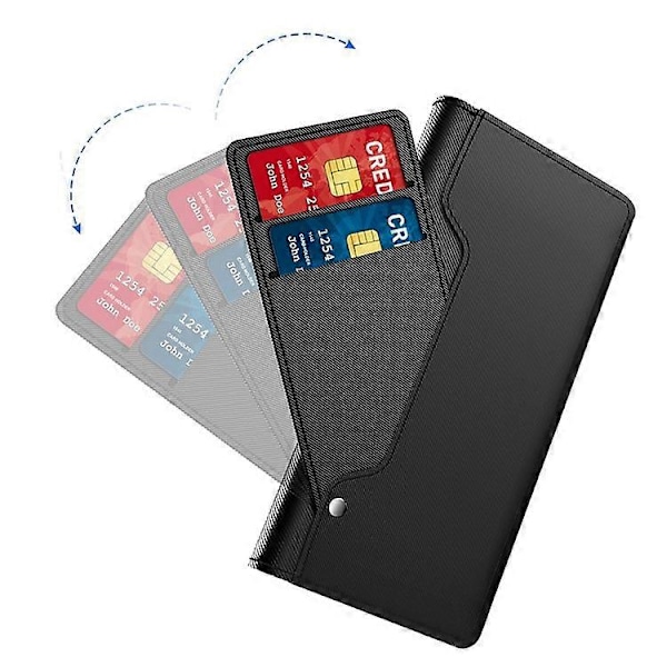 Anti-fall Mobilskal Kompatibelt För Nokia X20 5G, Reptåligt Sminkspegel Magnetisk Stängning PU Läder +TPU Skyddande Flip Black