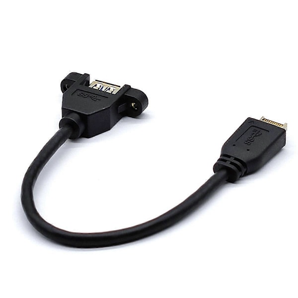USB 3.2 Gen2 Frontpanel Skruvmonteringsförlängningskabel 10Gbps 60cm