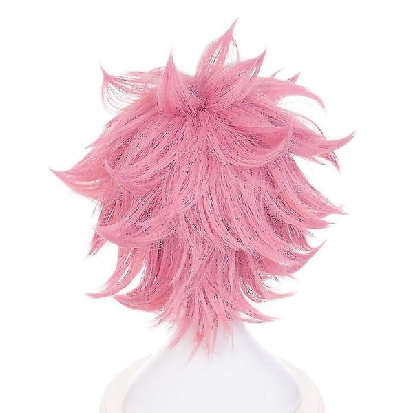 My Hero Academia Anime Cosplay Peruukki Lyhyet Vaaleanpunaiset Hiukset Korkea lämpötila wig Headwear