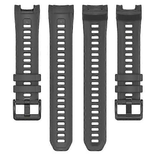 26 mm silikoniranneke, yhteensopiva Garmin Instinct 3 Solar / Instinct 3 AMOLED 50 mm -korvaavan kellon rannekkeen kanssa DarkGrey