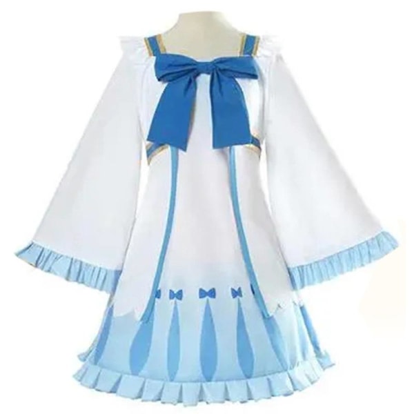 The Rising Of The Shield Hero Filo Cosplay Kostym Halloween Blå Klänning Komplett Set XXL