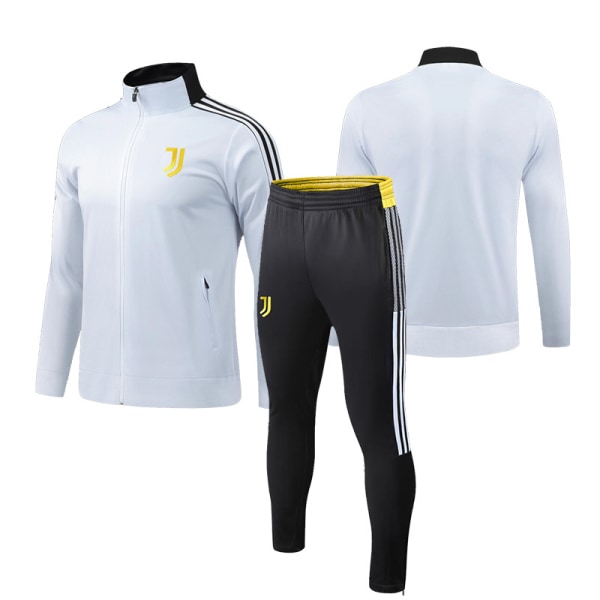 2324 Juventus jalkapallon treenipuku pitkähihainen aikuisten pystykaulus pitkä vetoketjullinen puku syksy- ja talvipelipaita Juventus 4XL [height: 185-190cm]]