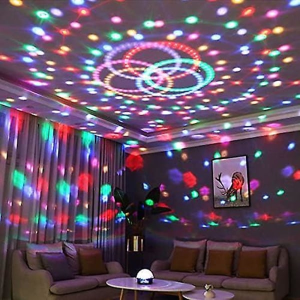 Disco Ball Disco Light Party Disco Light Projector Led Party Lamp Disco Lamppu Kaukosäätimellä Halloween Sisustus Disco Ktv Club