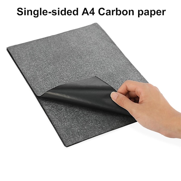 100 Ark Karbon Transferpapir Klart Genanvendeligt Sletbart Anti-fade Kopimaskine Stencil Enkelt-sidet A4 Grafit Transfer Sporing Maleri Kopipapir Q