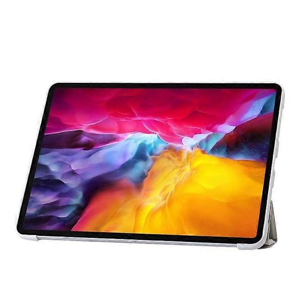 Kompatibel med iPad Pro 13 (2024) Deksel Origami Stativ Auto Sleep / Wake PU Lær+Silikon Nettbrettdeksel Grey