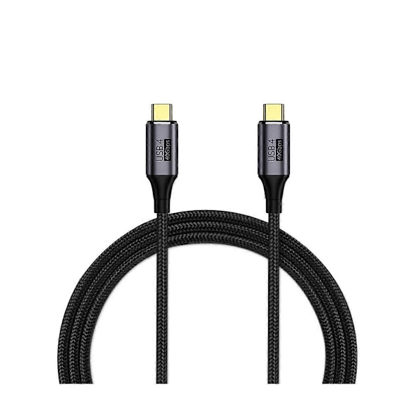 USB Fullfunksjons Datakabel, 40G 100W Type C Datakabel, 3 Høyhastighets Hurtiglading, Type-C Hann til