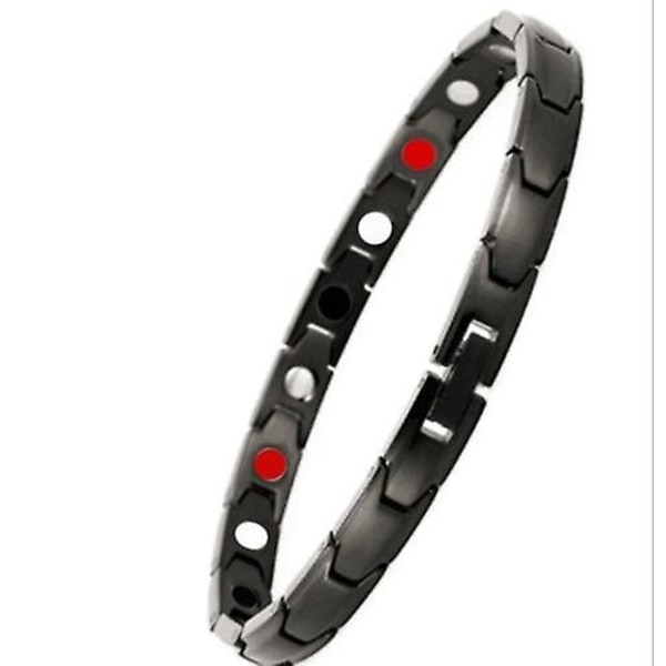 Slimmande Armband Lymfdränage Magnetisk Terapi Black with Gold