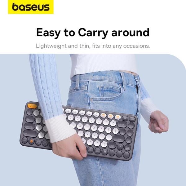 Bluetooth Trådløst Tastatur 5.0 2.4G USB Stille US Layout Tastatur EN 84 / 105 Taster Numeric Keyboard