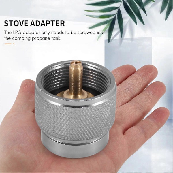 Camping Komfur Adapter 1LB Propan Lille Tank Input og en Lindal Ventil EN417 Output Udendørs Cylinder