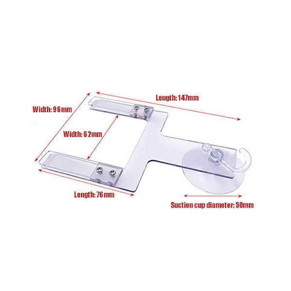 2 st Anti-Brott Clip Manuell LCD PCP Clip OC Glas Clip Manuellt Justeringsverktyg Enkel/Dubbel Klammer