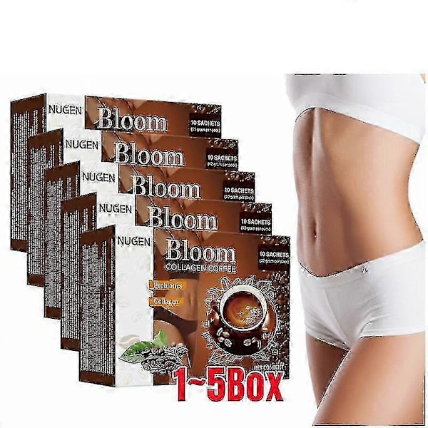 5box Nugen Bloom Collagen Kaffe - ren organisk kaffe