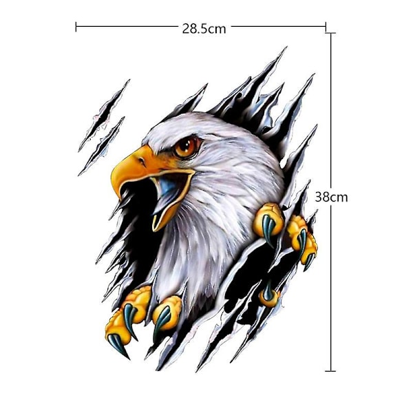 3D Ørn Bil Klistremerker, Kreative Dyre Klistremerker Bil Karosseri Dekorative Klistremerker 28.5*38cm