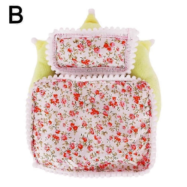 17 cm:n Mini Labubu -nuken lisävarustesetti, sisältää sängynpeiton ja tyynyn, 3 osaa per setti B