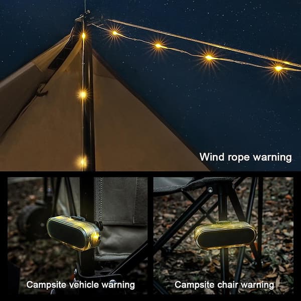 Camping Lights String Outdoor Camping Atmosphere Lamp with 2M Strip Waterproof 1 ST