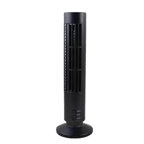 Elektrisk USB-blæser Mini Bærbar USB-tårnblæser med kølefunktion Sort 33 x 10,5 x 6 cm