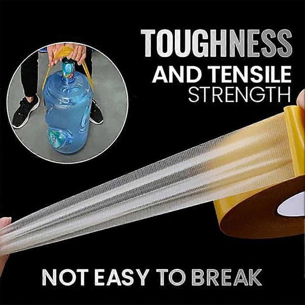 Limstyrka Mesh Dubbelhäftande Tejp Glasfiber Hög Temperaturbeständighet 5m*1cm