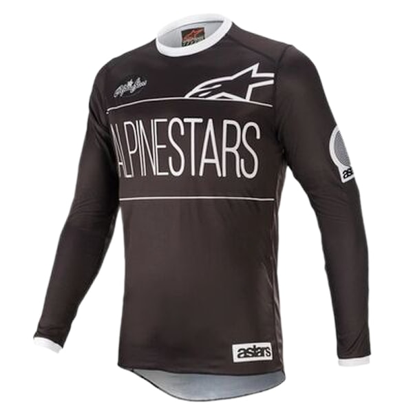 Sommar A stjärna utomhus sportcykel motorcykel långärmad downhill-dräkt andningsbar T-shirt black XL