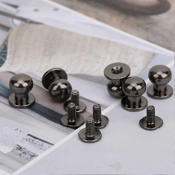 20 st 9 x 8 mm DIY Kopparnitar Rundhuvud Nippelspik Väska Skotillbehör för Läder Gun Färg 9 x 8 mm