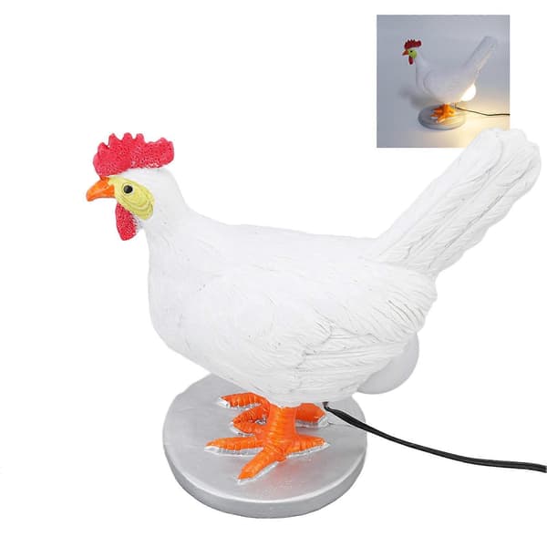 Morsom Høne Legger Egg Lampe, LED Nattlys for Barn