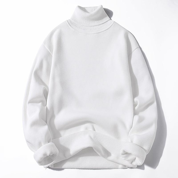 Talvi miesten fleece poolokauluspusero miehet 2022 uusi rento neule paksu poolopaita miesten merkki syksy kashmir O-kaula miesten topit Dark Blue turtleneck XL (63-72KKG)
