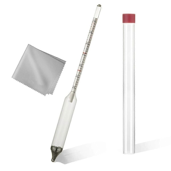 Lønnesirup Hydrometer Kit - Lønnesirup Tetthetsmåler Kit, Baume og Skala, Rustfritt Stål Lønnesirup Kit