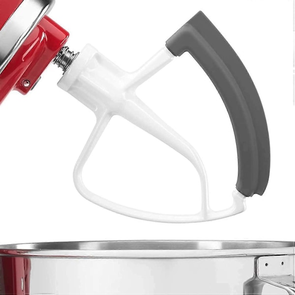Flex Edge Piskeris til 4,5-5 Quart Tilt-Head Røremaskine, Flad Piskerisskraber med Silikonekanter