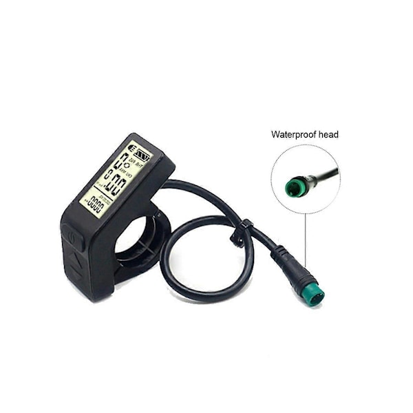 E-Bike LCD Display Mini Meter KT-LCD4 Display Kompatibel med 24V 36V 48V KT Controller E-Bike Conv