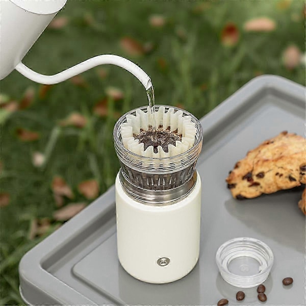 Crystal Eye Rejsebrygger 300ml Bærbar Kaffebrygger Kaffekop 2-i-1 Kompatibel med 155 Papirfilter