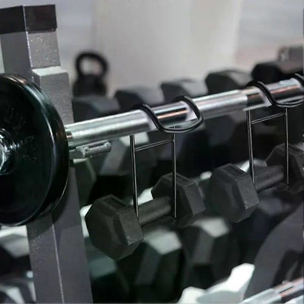 Dumbbell Spotter Kroge Bøjler Holder Op Til 225LB Tunge Power Håndvægte Stativ Tilbehør Sikkerhedsstik til Brysttræning