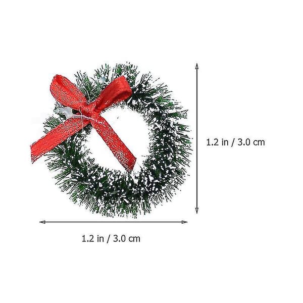 16 st Julkrans DIY Tallbarrsringar av trä bd
