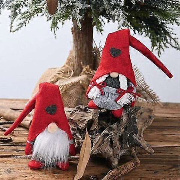 Joulutonttu Skandinaavinen joulukoriste tomte nisse, Ruotsalainen tonttu, Joulukoriste, Ruotsalainen joulupukkisetti, 2 kpl