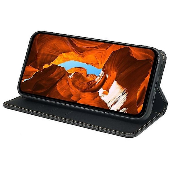 Yhteensopiva HMD Pulse / Pulse+ Kotelo Lompakko Nahkainen Puhelinkotelo Onnenapila Kuviointi Black