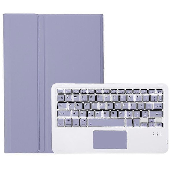 A0N7-A Kompatibel med Xiaomi Pad 6 / Pad 6 Pro PU Læder Tablet Case Slank Folio Stand Cover med Touchpad Aftageligt Tastatur Purple