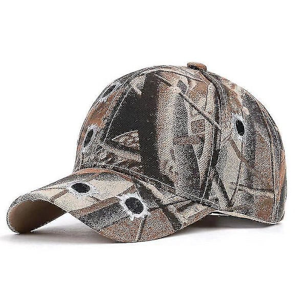 Ulkoilu Camouflage Baseball -lippis Muoti Kirjailtu Kuvio Lippis Rento Aurinkosuoja Lippis brown black