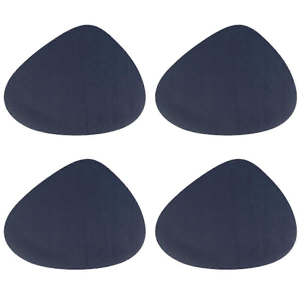 Set med 4 Placemats i Läder, Torkbara och Tvättbara för Inomhus/Utomhusbruk