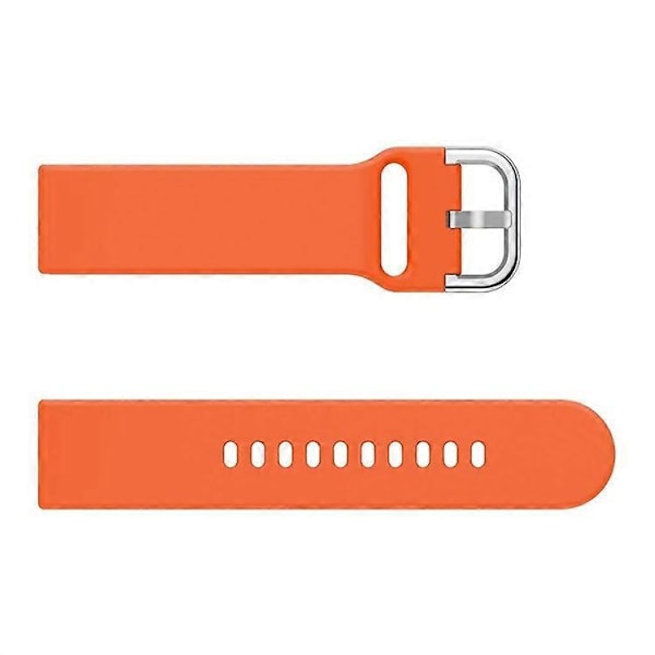 20 mm firkantet spænde silikone smart watch rem kompatibel med GarminMove Luxe/Move Style/Move 3 Orange