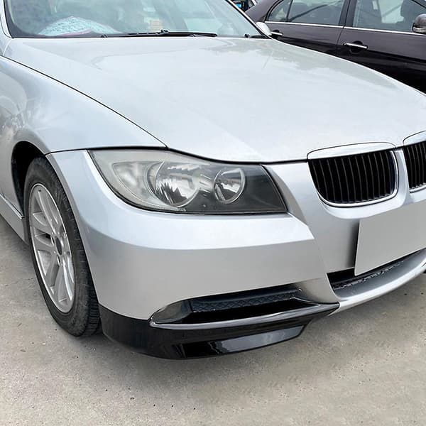 Bil Blank Svart Frontfanger Leppe Hjørne Deksel Trim Nedre Beskyttelse Splitter Spoiler for E90 E91 32