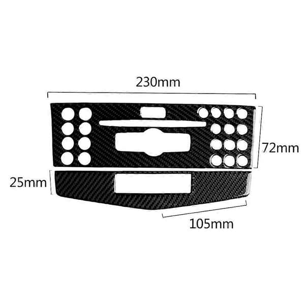 Karbonfiber Konsoll CD Panel Trim for - C Klasse W204 2007-2010