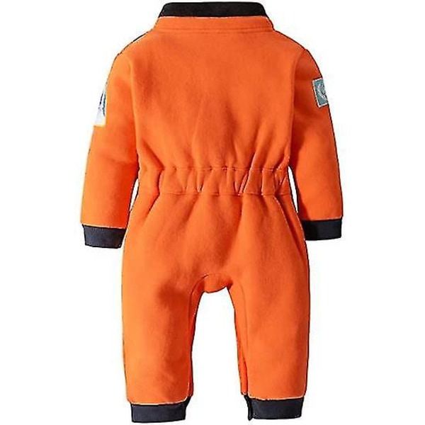 Astronautdräkt Rymddräkt för Bebisar och Småbarn Pojkar Flickor Orange 90
