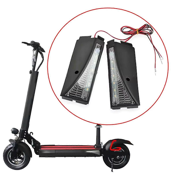Vänster Höger Blinkers Lampa för Kugoo M4 Elscooter Natt Utomhus LED Lampa Säkerhetsvarning Re