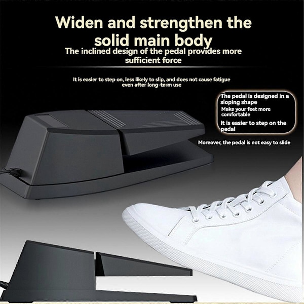 Sustain Pedal Universal Skridsikker Fodpedal til Synthesizer Klaverer og Keyboards