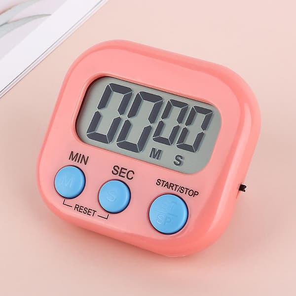 Magnetisk kökstimer med stor LCD-skärm, timers för matlagning, studier, högt alarm och nedräkningstimer